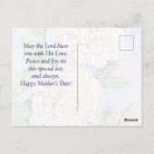 Carte Postale Floral de Mother's Day (Dos)