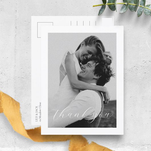 Carte Postale Floral Dusty Blue Hydrangea Mariage Merci