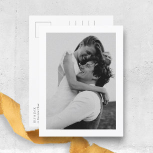 Carte Postale Floral Dusty Blue Hydrangea Mariage Merci