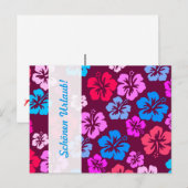Carte Postale Floral et rose (Devant / Derrière)