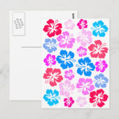 Carte Postale Floral et rose (Devant / Derrière)