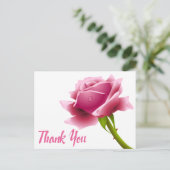 Carte Postale Floral Merci rose Fleur (Debout devant)