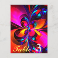 Floral moderne Art Abstrait Rouge Bleu Motif #07