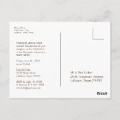 Carte Postale Floral Moderne Bois Rustique Graduation Photo (Dos)