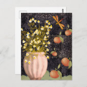 Carte Postale Floral Moody décoratif (Devant / Derrière)