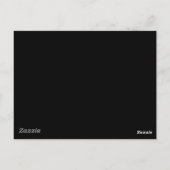 Carte Postale Floral noir et blanc (Dos)
