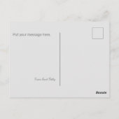 Carte Postale Floral Penser à vous (Dos)