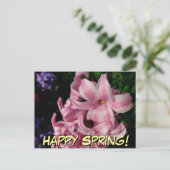 Carte Postale Floral Pink Hyacinth (Debout devant)