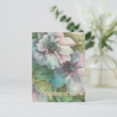 Carte Postale Floral Postcard Thinking Of You (Debout devant)