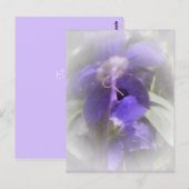 Carte Postale Floral Pretty (Devant / Derrière)