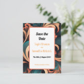 Carte Postale Floral rétro vintage (Debout devant)