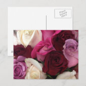 Carte Postale Floral rose (Devant / Derrière)