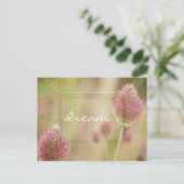 Carte Postale Floral rose inspiré (Debout devant)