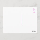 Carte Postale Floral rose Peony Flower - Merci, Bonjour (Dos)