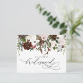 Carte Postale Floral rustique | Soyez ma servante d'État (Debout devant)