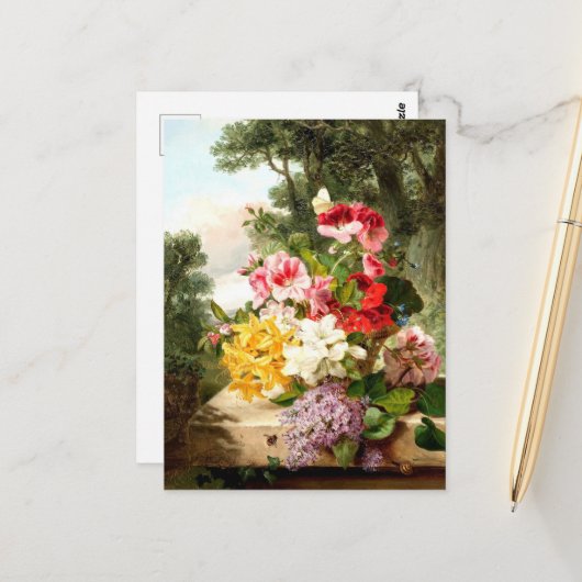 Carte Postale Floral Still Life, John Wainwright (Devant/Arrière en situation)