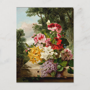 Carte Postale Floral Still Life, peinture artistique, 1865