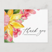 Carte Postale Floral Tropical Moderne élégante Destination Maria (Devant)