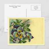 Carte Postale Floral vintage (Devant / Derrière)