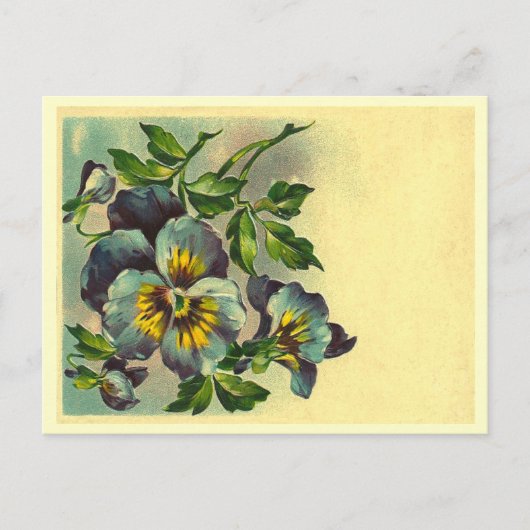 Carte Postale Floral vintage (Devant)