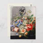 Carte Postale Floral vintage (Devant / Derrière)