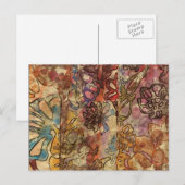 Carte postale Floral Watercolor (Devant / Derrière)