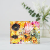 Carte postale Floral Watercolor 3 (Debout devant)