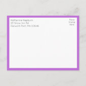 Carte Postale Floral Wedding Wildflower Sunflower Daisy RSVP (Dos)