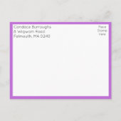 Carte Postale Floral Wildflower Save the Date Wedding (Dos)