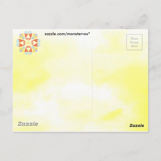 Carte postale florale (Dos)