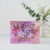 carte postale florale (Debout devant)