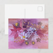carte postale florale (Devant / Derrière)