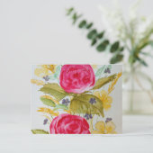 carte postale florale (Debout devant)