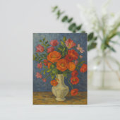 Carte postale florale (Debout devant)