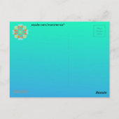 Carte postale florale (Dos)