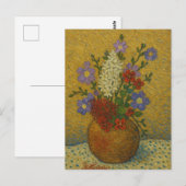Carte postale florale (Devant / Derrière)