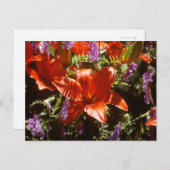 Carte postale florale (Devant / Derrière)