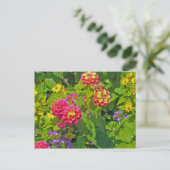 Carte postale florale (Debout devant)