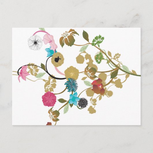 Carte postale florale (Devant)