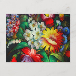 Carte postale florale