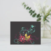 Carte postale florale (Debout devant)