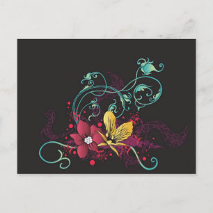 Carte postale florale