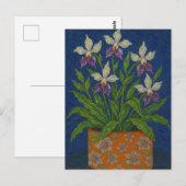 Carte postale florale (Devant / Derrière)