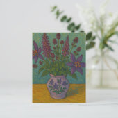 Carte postale florale (Debout devant)