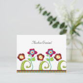 Carte postale florale (Debout devant)