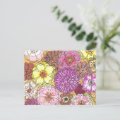 Carte postale florale à main (Debout devant)