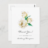 Carte postale florale aquarelle (Devant / Derrière)