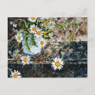 Carte postale florale "Dasis sauvages sur une étag