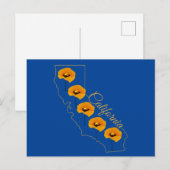 Carte postale Florale de coquelicot de Californie (Devant / Derrière)