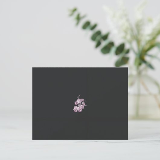 Carte postale florale de luxe Dark Elegance (Debout devant)